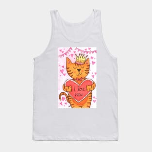 I Love Mew Cat Tank Top